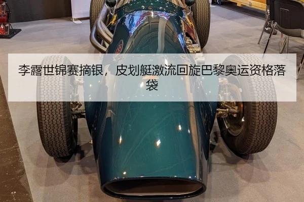 李露世锦赛摘银，皮划艇激流回旋巴黎奥运资格落袋